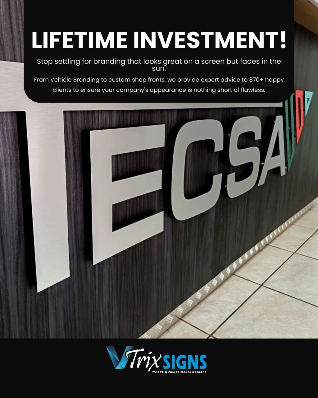 Instagram post from vtrixsigns. This post is in position 2.